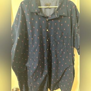Men’s flamingo button up